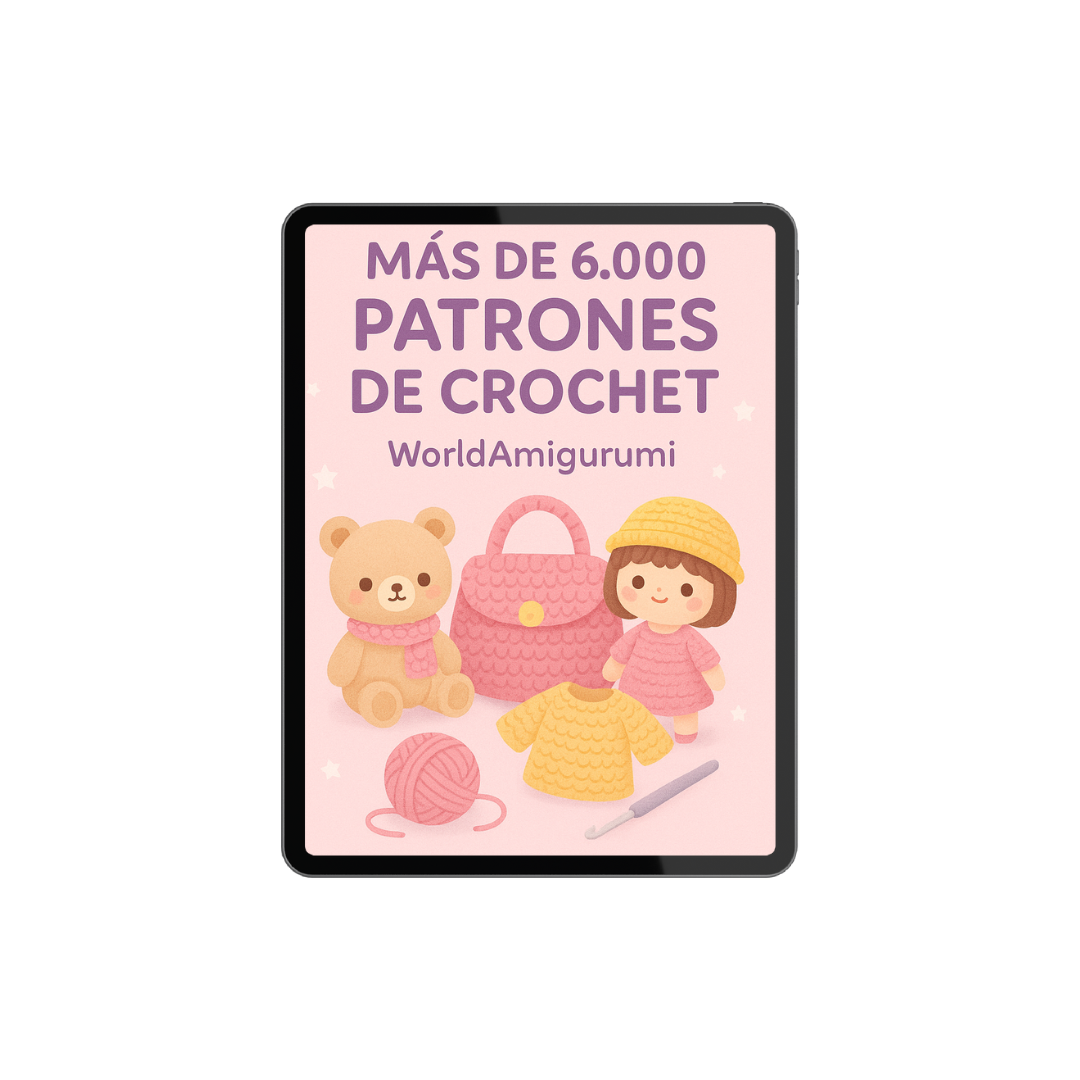 +6.000 Patrones de Crochet + 6 BONUS de regalo